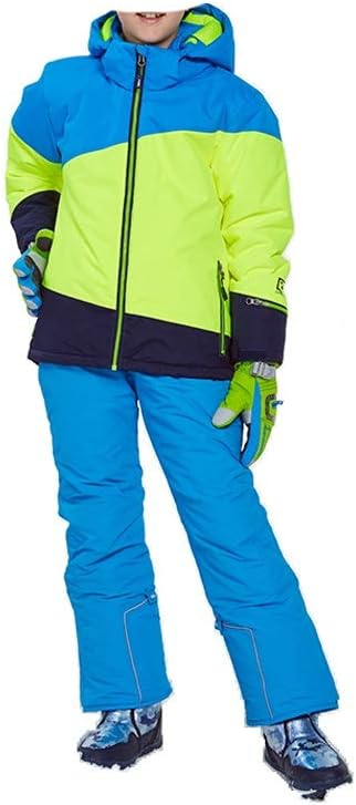 Winter Ski Suit Thicken Boys Clothing Outdoor Set Snowboard Jacket Pants Twinset Suitable