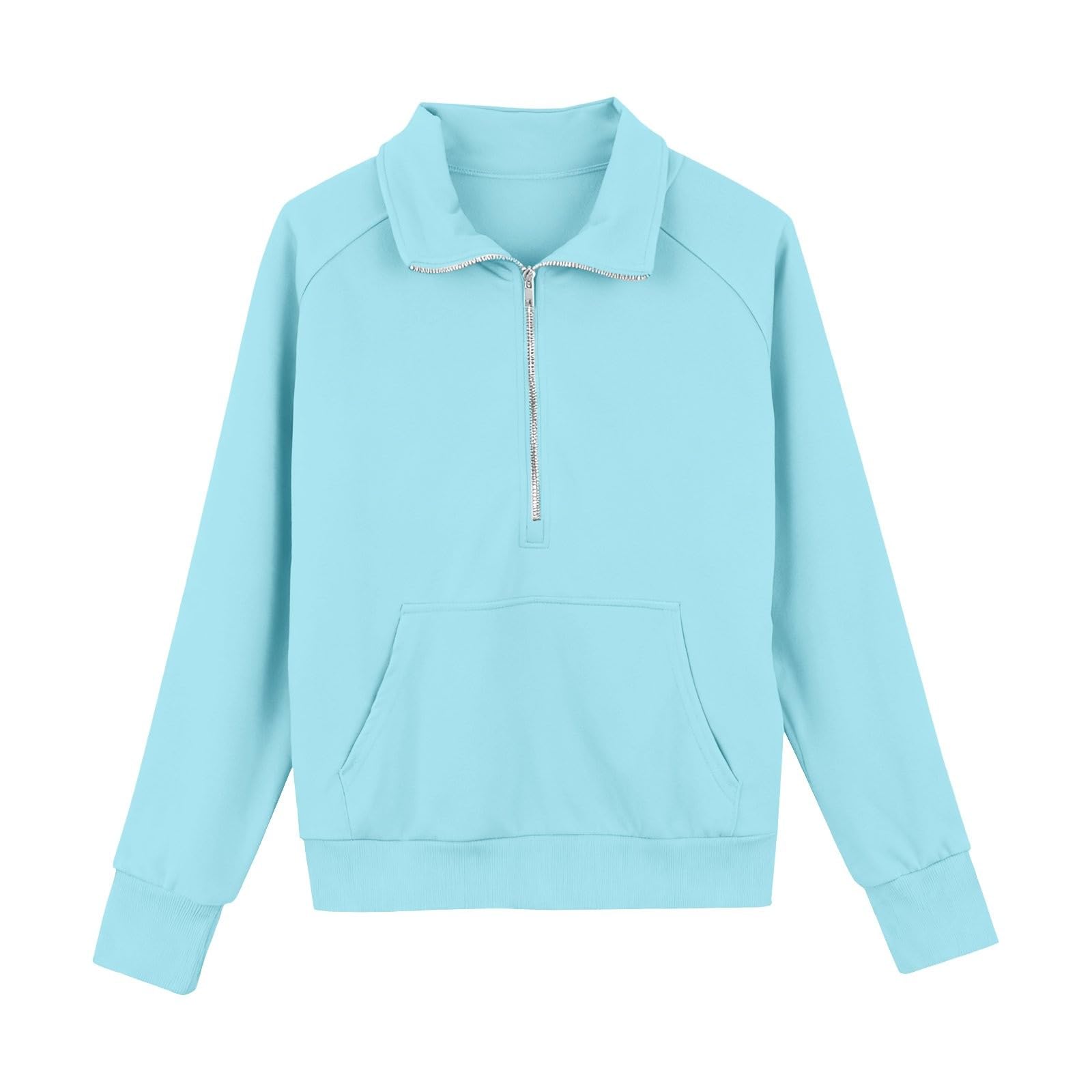 Conjunto de chándal con capucha y media cremallera para niñas