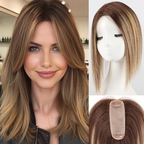 starluck Hair Toppers for Women Real Human Hair 4.5