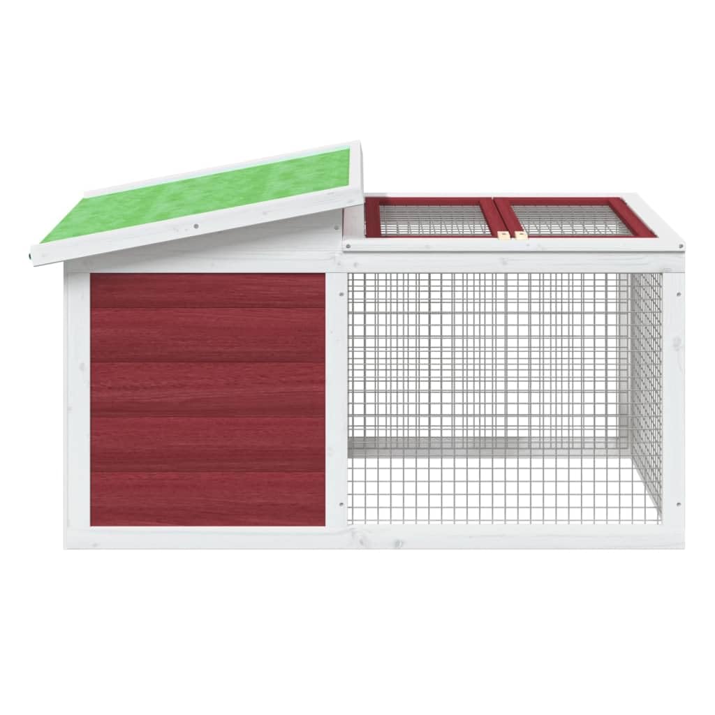 Conejera de Madera Maciza de Pino Mocha 100,5x54x55 cm, CIADAZ Jaula Cobaya, Jaulas para Conejos, Jaula Hamster, Casa Conejo, Casita Conejo, Nido Conejo