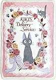 丸眞 ハーフ毛布 ジブリ 魔女の宅急便 ジジ 約140×100cm ジジと花のリース 1125006600