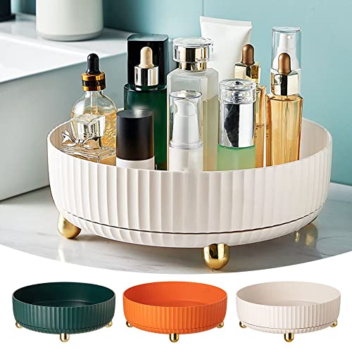 Uezeth Estante giratorio para especias, estante de almacenamiento, accesorios de cocina y organización, organizador giratorio para refrigerador, armario y aparador