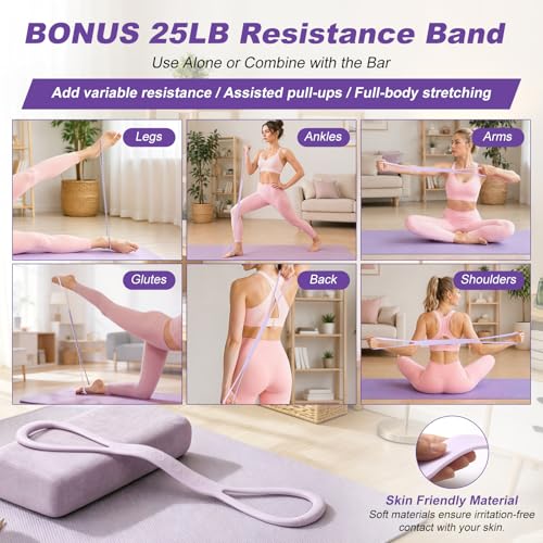 Image of Foot Pedal Resistance Band with Handle, Upgrade Full Body Workout for Men & Women, Core Abs Legs Glutes Arms, Pilates Strength Training Home Gym Equipment
