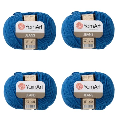 Image of YarnArt Cotton Blend Amigurumi Yarn - Cotton Acrylic Blend Yarn for Knitting & Crochet, Soft & Durable Yarn for Amigurumi, Baby Items and Garments