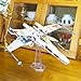 BrickVisions Display Stand for LEGO 75393 9493 75273 75301 75102 75218 X-wing Starfighter, 75347 TIE Bomber, 75316 Mandalorian Starfighter Kit, Angle Display, Plastic Transparent Display Stand only.