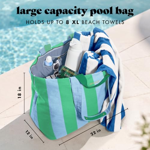 Image of Fit & Fresh All The Things XL Beach Bag for Women, Oversized Travel Tote