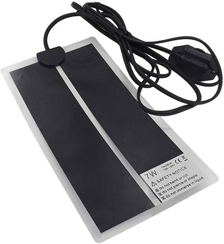 Almohadilla térmica de reptiles con ajuste de temperatura, tapete térmico de 110 V 7 W para reptiles, tortugas, serpientes, lagartos, gecko,