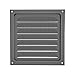 6 x 6 Attic Vents Gable Vents, piiyoosnn 304 Stainless Steel Louvered Grille Cover, White Wall Vent,Best for Small Vehicle, Cockloft, Bedrooms, Garage Door Wall Ventilated