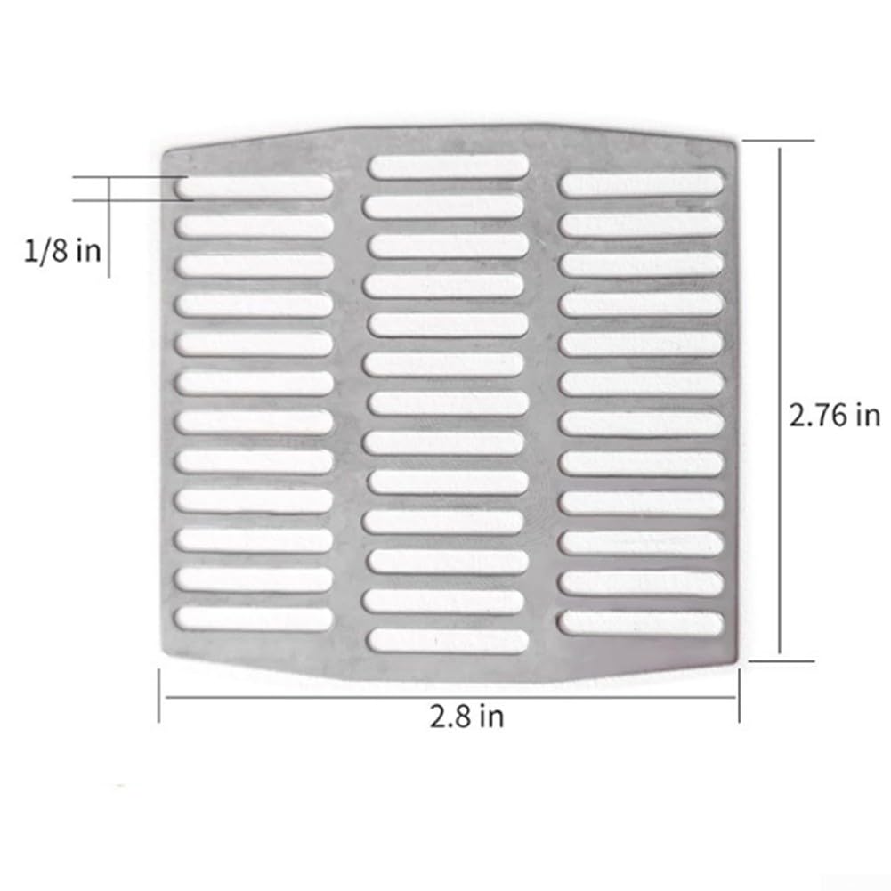 Lot de 40 cache-trous de drainage en acier inoxydable pour mur de brique - 7 x 7,1 cm