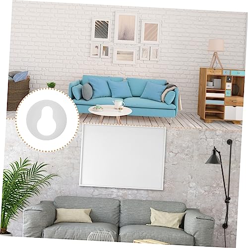 Image of Mipcase 250pcs Round Keyhole Hangers Keyhole Frame Hanger Brackets for Easy Photo and Mirror Hanging Design Simple Installation for Wall and Shelf Displays