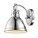 Golden Lighting 3602-BA1 CH Duncan Bath Vanity, 8.25"L x 6.5"W x 8.5"H, Chrome with a Chrome Shade