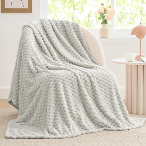 Image of BEDELITE Light Grey Throw Blanket for Couch, Soft Gifts for Women, 50 * 60