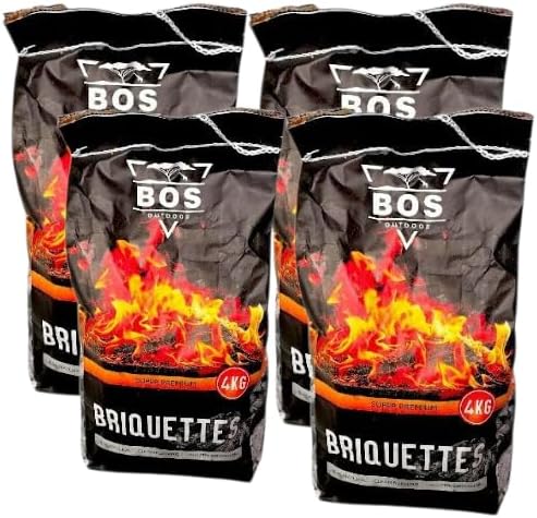 BOS BRAAI BRIQUETTE 4KG X4PACKS