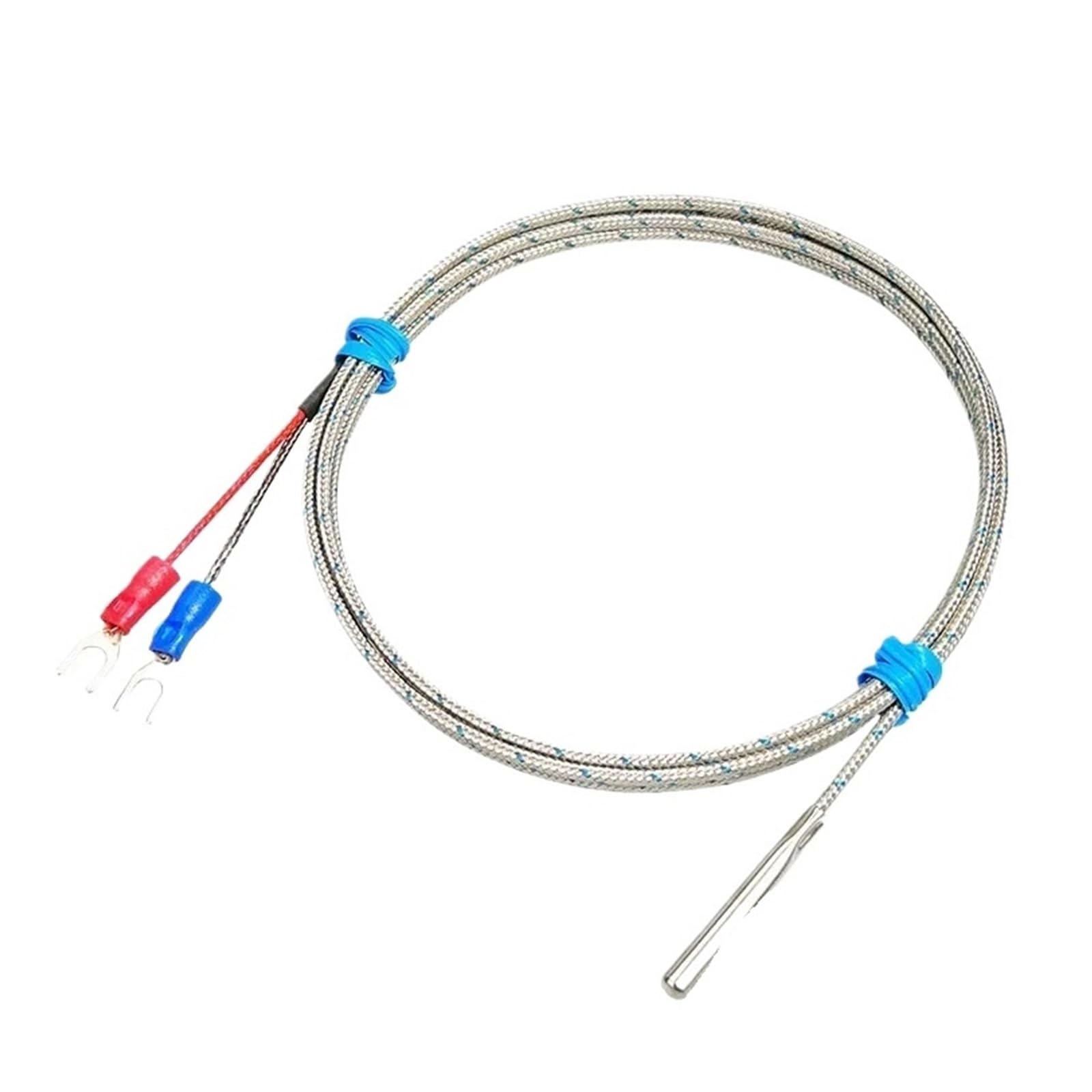 Termopar tipo K de 5m con cable de aguja para medir temperatura de 0 a 600 ℃ 7