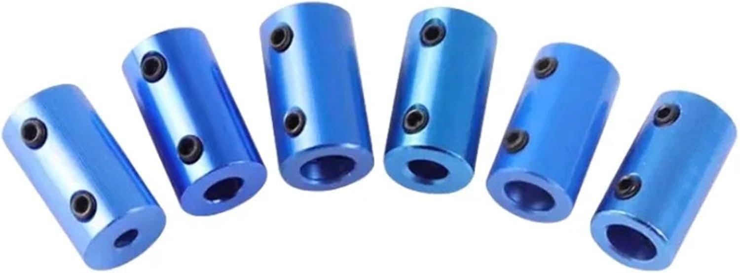 1pcs Micro Rigid Coupling Aluminum Alloy Sandwich Concentric Connecting Motor DC Gear Motor Accessories(6by6mm)