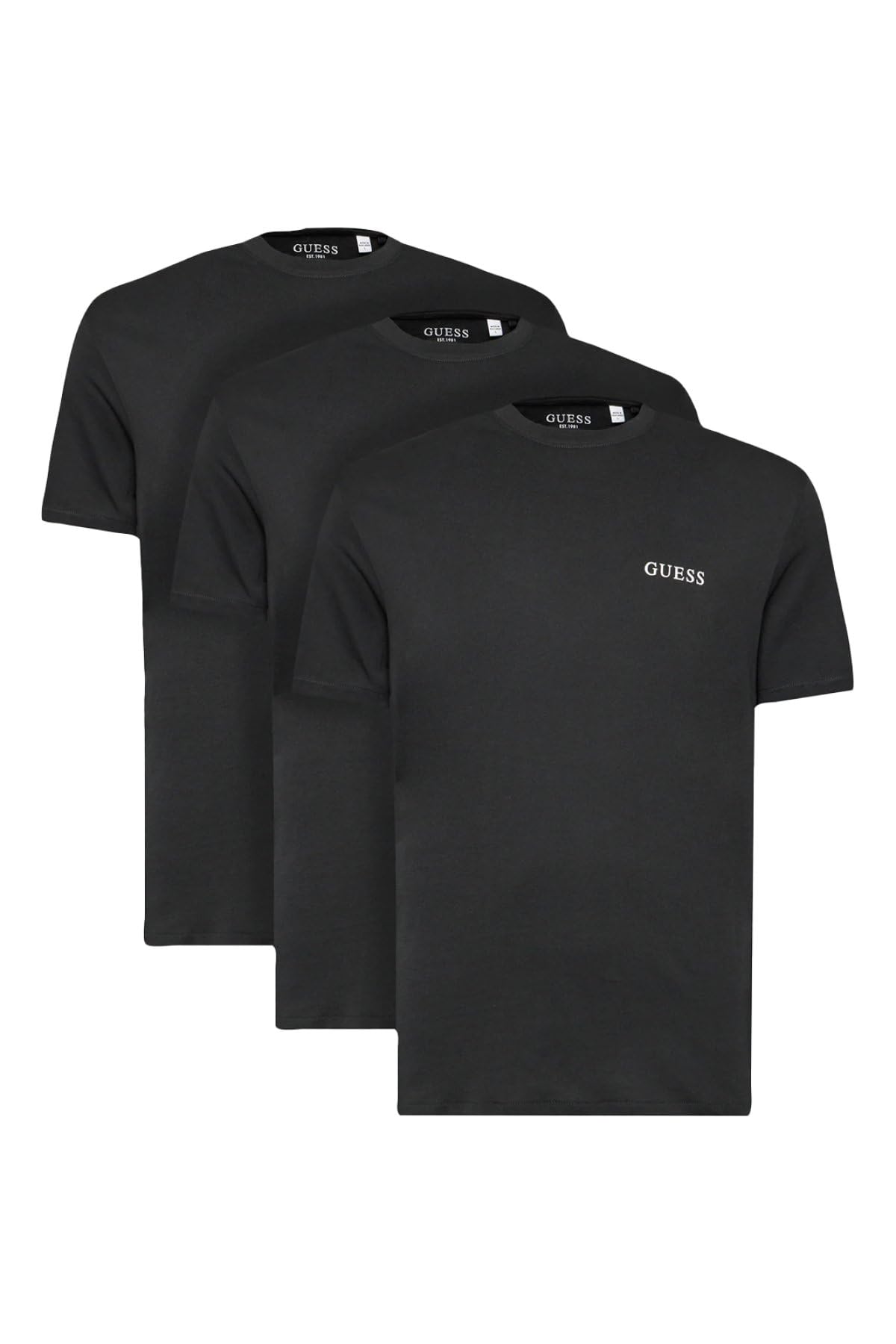Guess Men's Jet Black A996 Guess'stee Cn 3Packpacksjet Black A996size L Length N