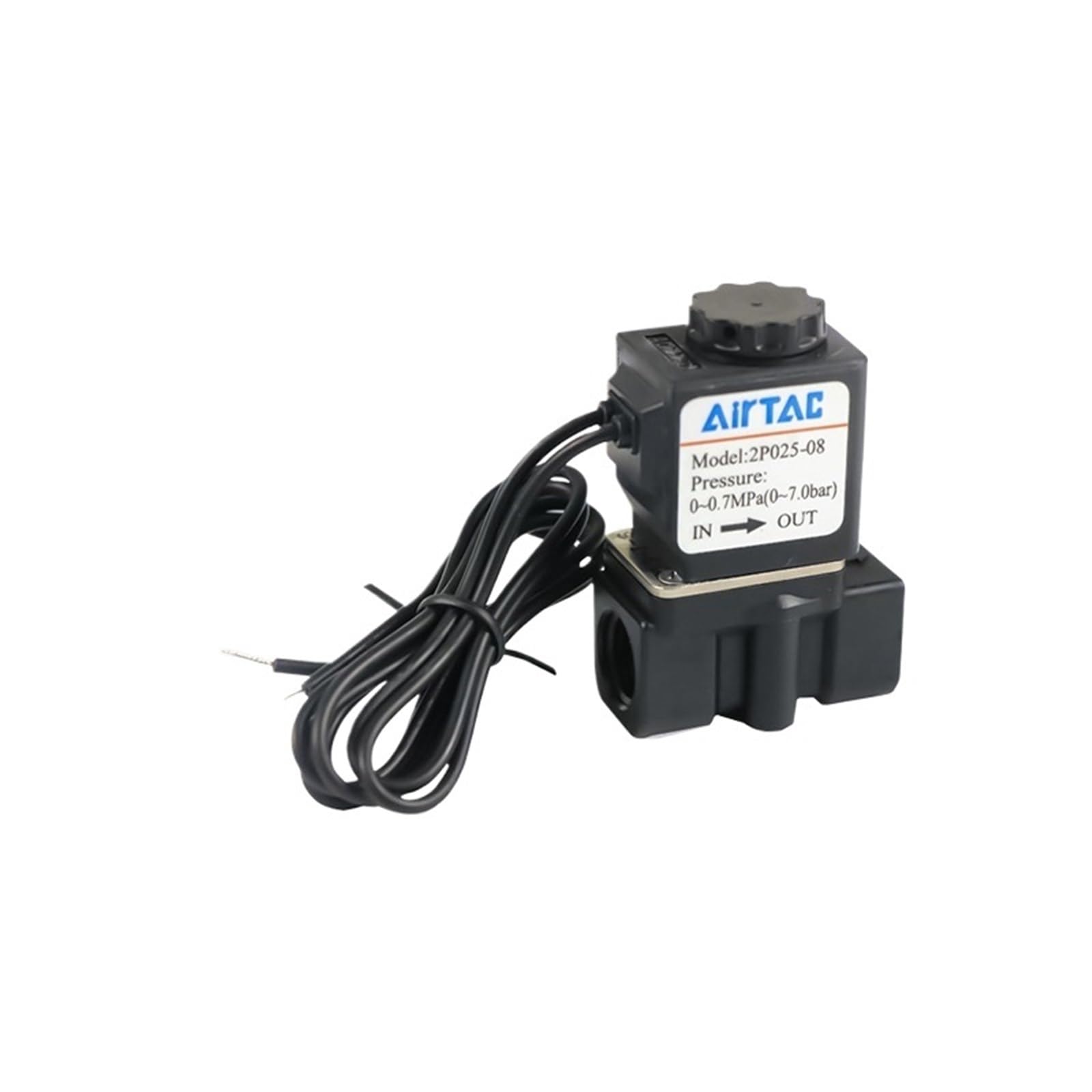QRUYHBAJU Two-position two-way plastic solenoid valve 2P025-08BIG/2P02508-06 fluid control valve(2P025-06-AC220V)