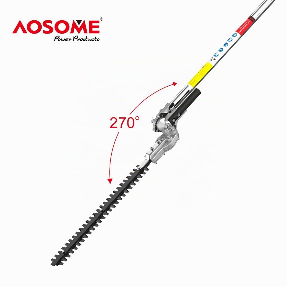 AOSOME M2600-3D Débroussailleuse Multifonction Thermique 4 en 1,Taille Haies, Tronconneuse, Rallonge - Débroussailleuse à Essence Professionnel Con Moteur 52cm³,2.2kw,3CV,2 Temps