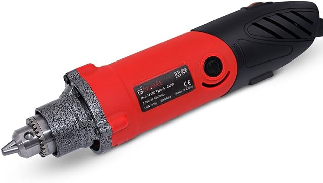GOXAWEE 240W Die Grinder - Straight Grinder Mini Electric Drill Rotary Multi Tool/6 Step Variable Speed/8000-32000RPM (0.5-6 mm Collet)