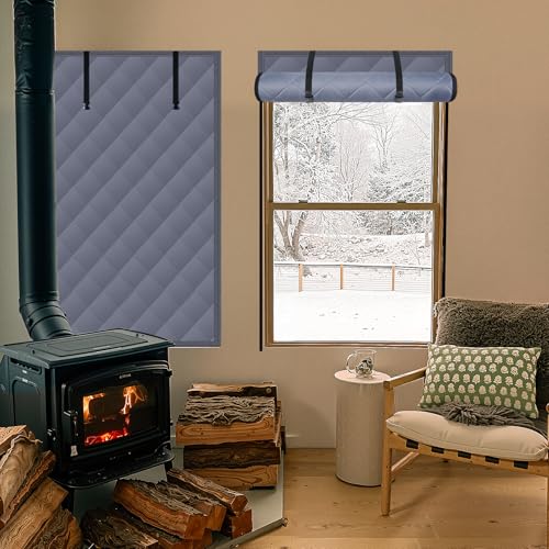 3 Layer 39x63in Thermal Insulated Window Cover for Winter,Roll-Up Insulated Window Blanket with Hook & Loop,Windows Insulation Kit for Bedroom Attic RV to Keep Winter Warm by NNG - Image 7