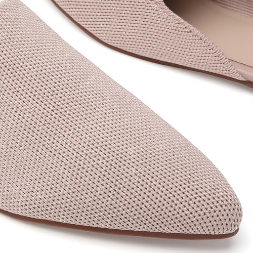 Image of Tilocow Knit Mules Office Slip on Loafers Business Casual Flats for Women