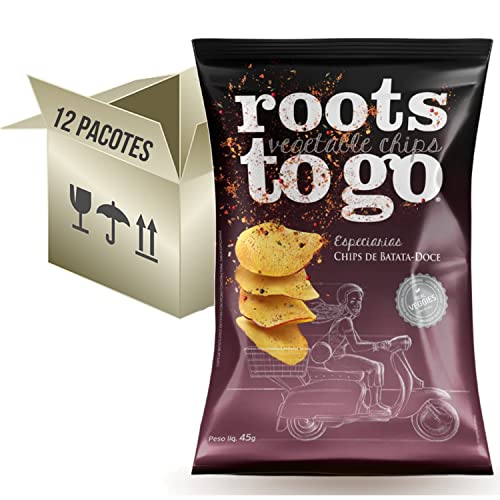 12x Chips Batata-doce Roots To Go Especiarias 45g