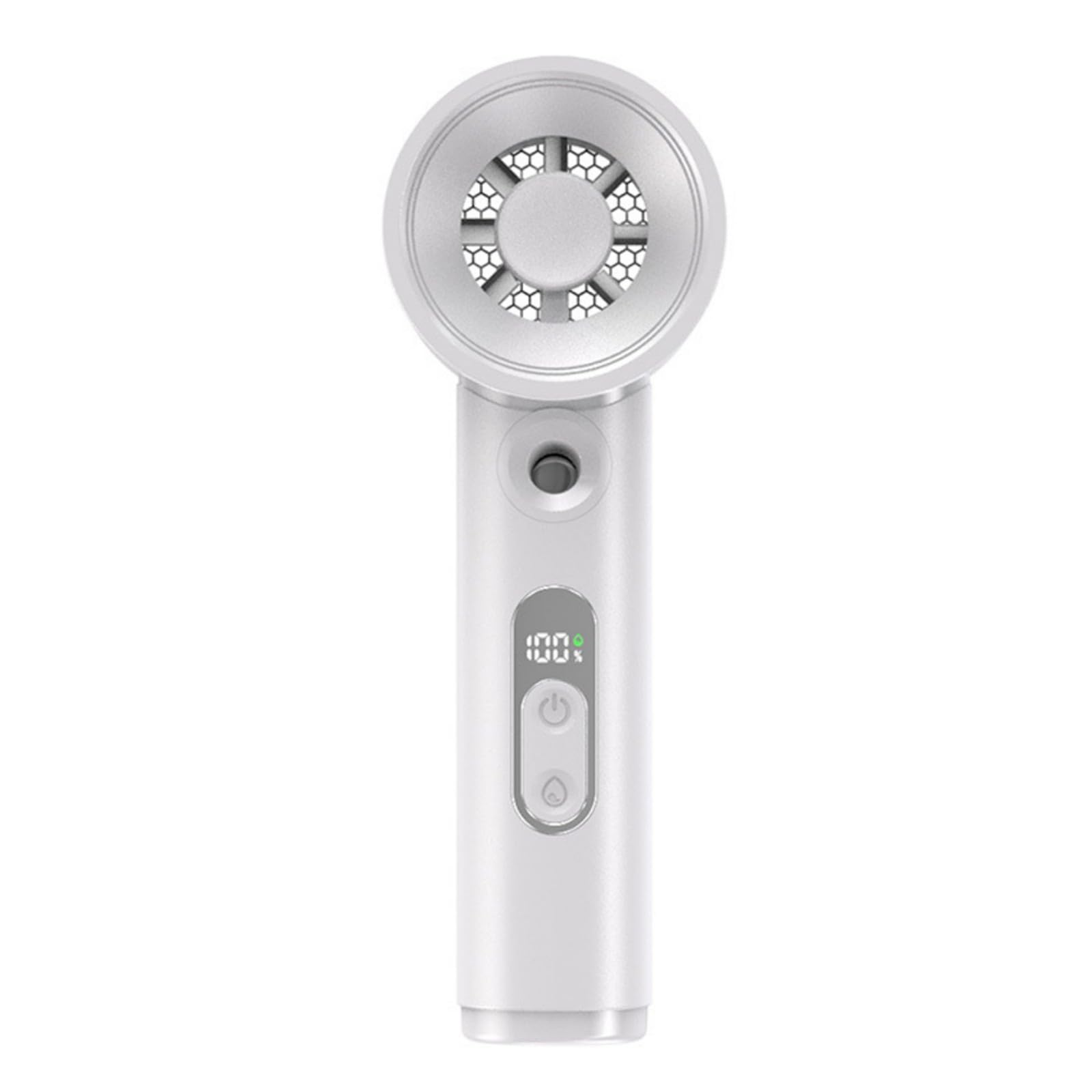 Tsynapter Portable Handheld Misting Fan Rechargeable High Speed Handheld Fan with Digital Display for Outdoor, Offices, Makeup Folding Desktop
