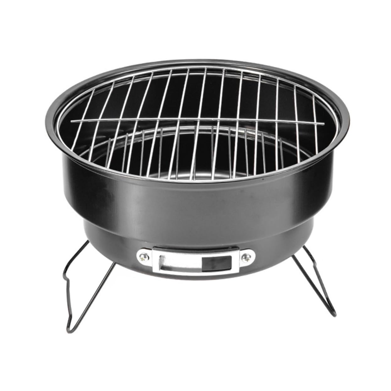 Parrilla de Barbacoa Portátil Desmontable de Acero Inoxidable Negra | Picnic y Senderismo, Diseño Ligero y Fácil de Guardar, Acabado de Fabricación Fina