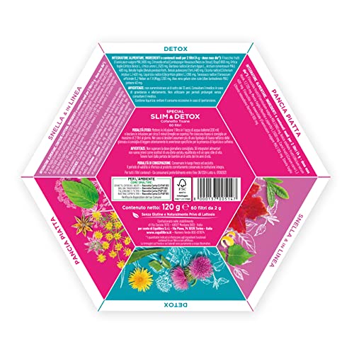 Cofanetto Tisane Slim&Detox Equilibra® 60 Filtri - 4