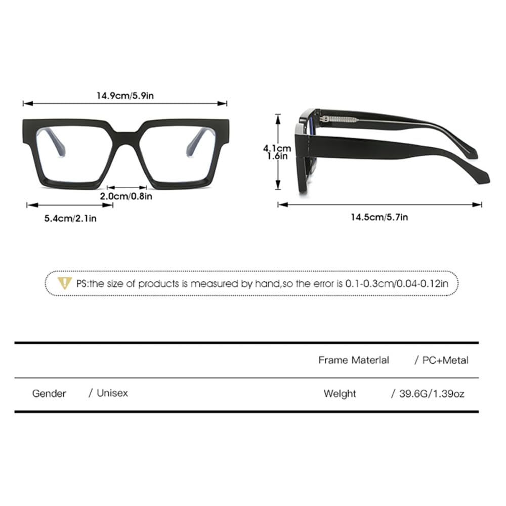 montatura per occhiali squadrata con lenti chiare da uomo occhiali leggeri da donna retrò in acetato verde rosa
