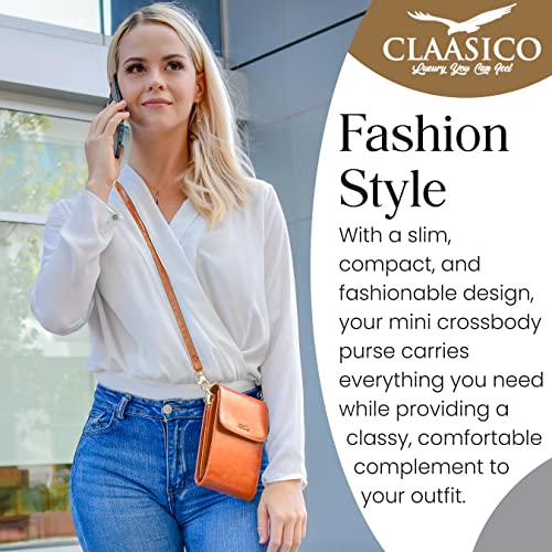Image of Classico Small Crossbody Phone Purse for Women - Crossbody Bag Wallet for Phone, Cards, Accessories