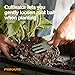 Fiskars 3-Piece Cultivating Tool Set, Nesting Trowel, Soil Scoop & Cultivator for Indoor Gardening, Stainless Steel with Powder Coat Finish, Space Saving Design for Repotting Houseplants, Black