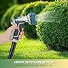 2026 NEW Heavy-Duty Metal Hose Pipe Spray Gun, 8 Adjustable Spray Patterns Garden Hose Spray Gun, Leak-Proof Hose Gun, Garden Hose Nozzle for Watering, Cleaning, Washing Cars, Compatible with UK Hoses