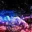 Purple Blue and Pink Cloud Galaxy