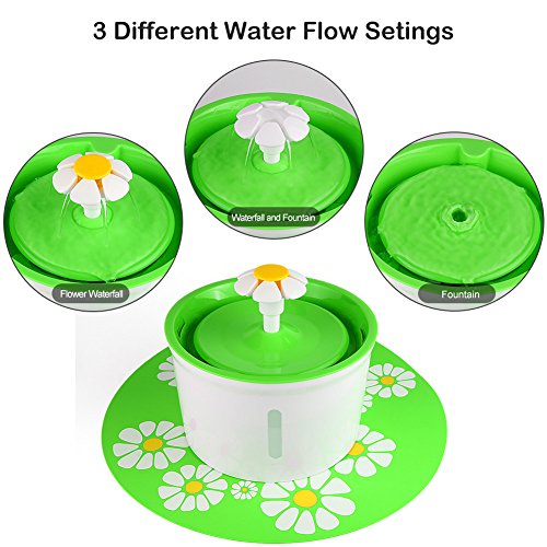 Fuente de Agua Automática para Gatos 1.6 L Verde miniatura 7