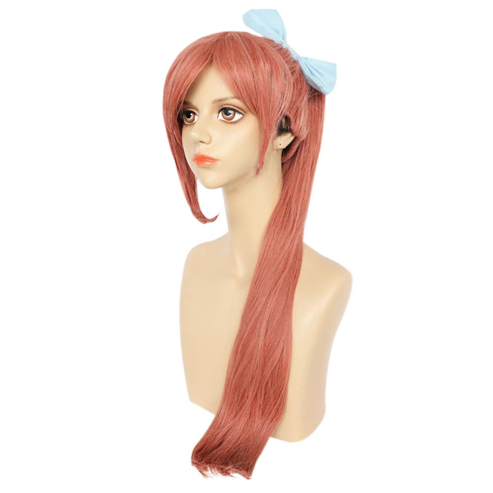 RUIMING Yukizome Chisa wig，Anime Halloween Cosplay Wig with Long Pink Ponytail for Girls