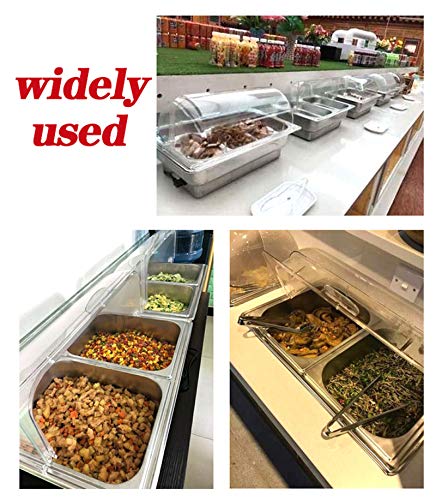 Chafing Dish 9L, Speisenwärmer Warmhaltebehälter Elektrisch, Buffetwärmer Edelstahl für Buffets, Bankette, Hauspartys… – Bild 3