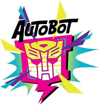 ملصق CafePress Transformers Autobot Starburst Medium Die Cut، 5.75 بوصة x 5.75 بوصة لمسة نهائية لامعة