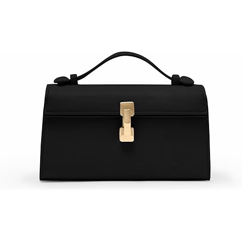 Clutch Purses for Women - Small Purse Top Handle - Evening Bag - Adjustable Crossbody Handbag - Trendy PU Leather