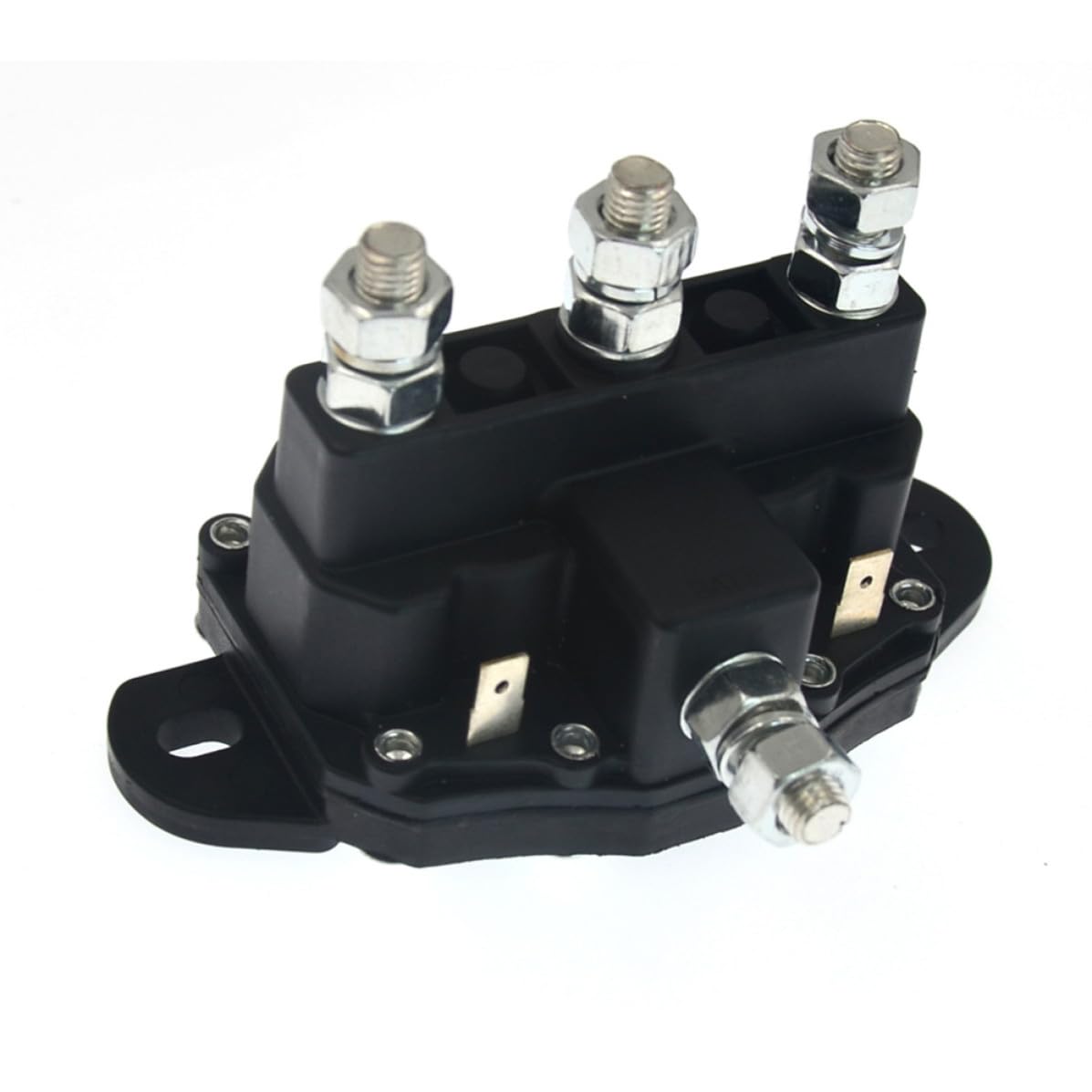 Kisangel 12v Abs and Metal Material Easy to Install and Replace Car Relay Switch Electric Solenoid Winch Relay Sturdy Power Off Automotive Accessory