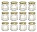 Hexagon Glass Jars, Mini Hex Jars 1.5 Oz - Case of 12