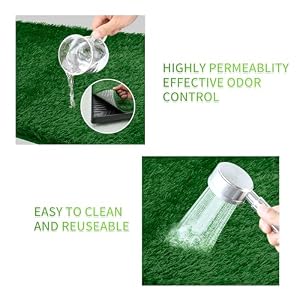Dog Grass Pad with Tray, Dog Toilet Indoor Dog Training Pad,Puppy Pee Potty Training Grass Mat,Removable Pee Collection Tray , Artificial Turf with Permeable Function,25"×20" Dog Grass Pad with Tray, Dog Toilet Indoor Dog Training Pad,Puppy Pee Potty Training Grass Mat,Removable Pee Collection Tray , Artificial Turf with Permeable Function,25″×20″
