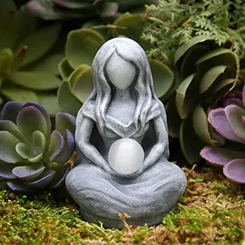 fengshan Moon Goddess Statue, Resin Figurine, Ornament Abstract Art Craft Sculpture, for Office Home Room Decorations Three Dimensional Garden Decoration Sculpture 8x5x4 Cm