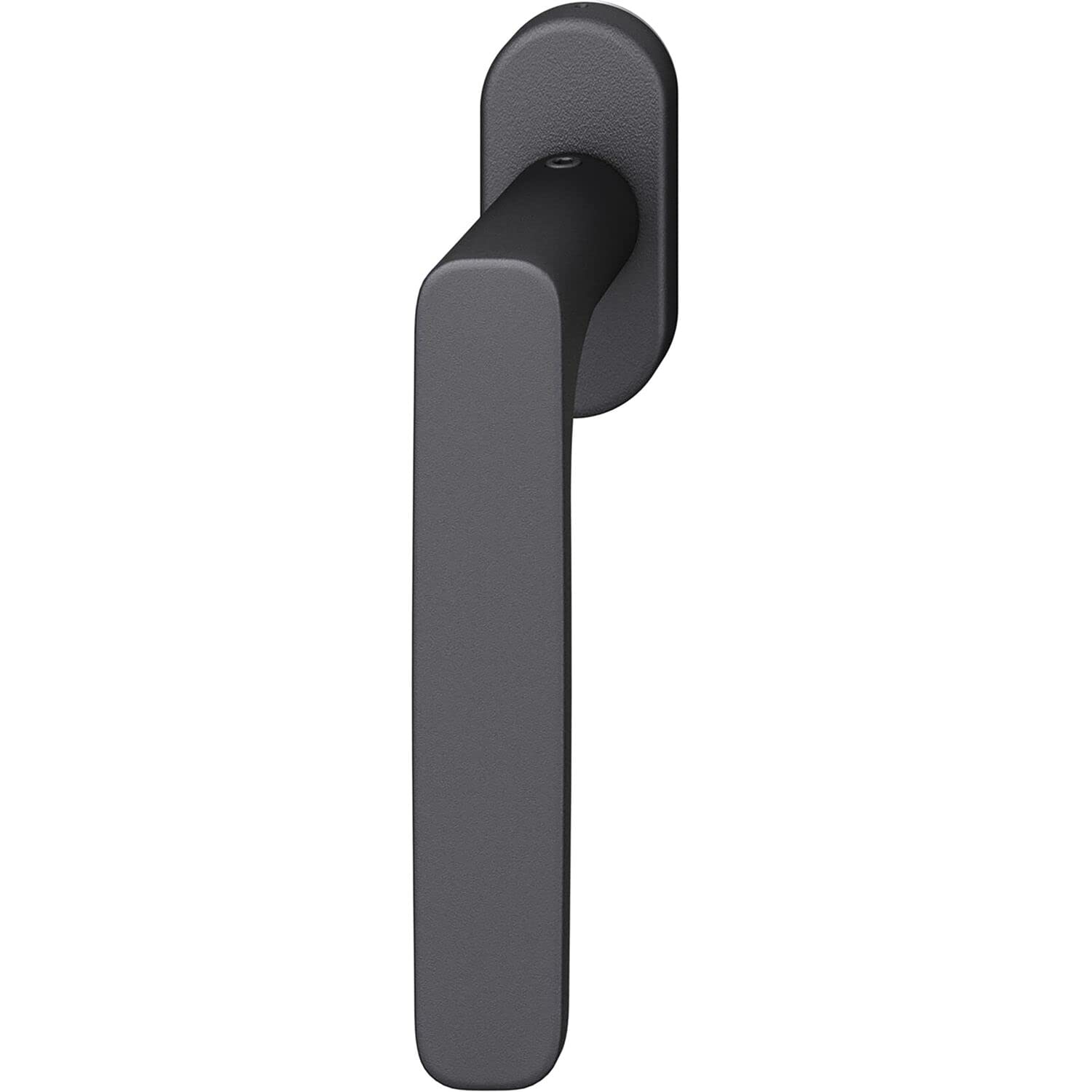 FSB Maniglia per finestra 34 1289 - Rosetta ovale, in alluminio nero opaco