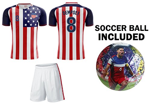 Team USA World Cup 2018 United States Youth Soccer Jersey + Shorts +