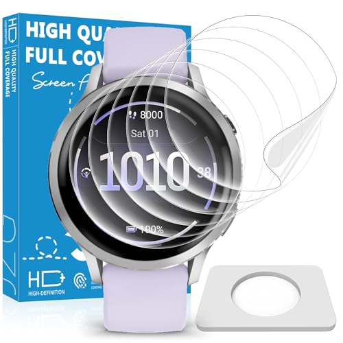 6 Pack for Garmin Venu 4 Screen Protector 41mm Anti Scratch Soft Screen Protector for Venu 4 HD Clear Flexible Film Bubble Free Touch Sensitive Anti Fingerprint