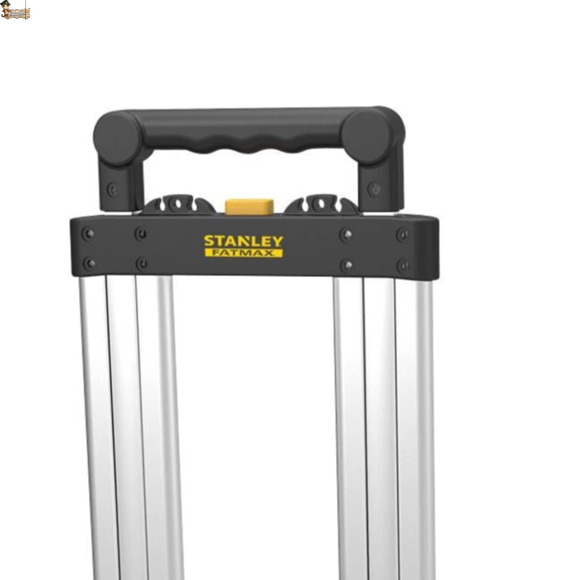 BricoLoco Carrello pieghevole in alluminio professionale a mano di carico fino a 125 kg, per riporre e trasloco, leggero e robusto, manico regolabile, design compatto