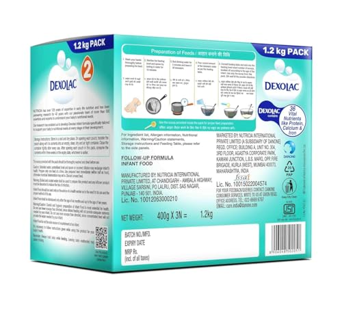 Image of Dexolac Follow-Up Formula Stage 2 Powder (6-12 Months), 1.2 kg