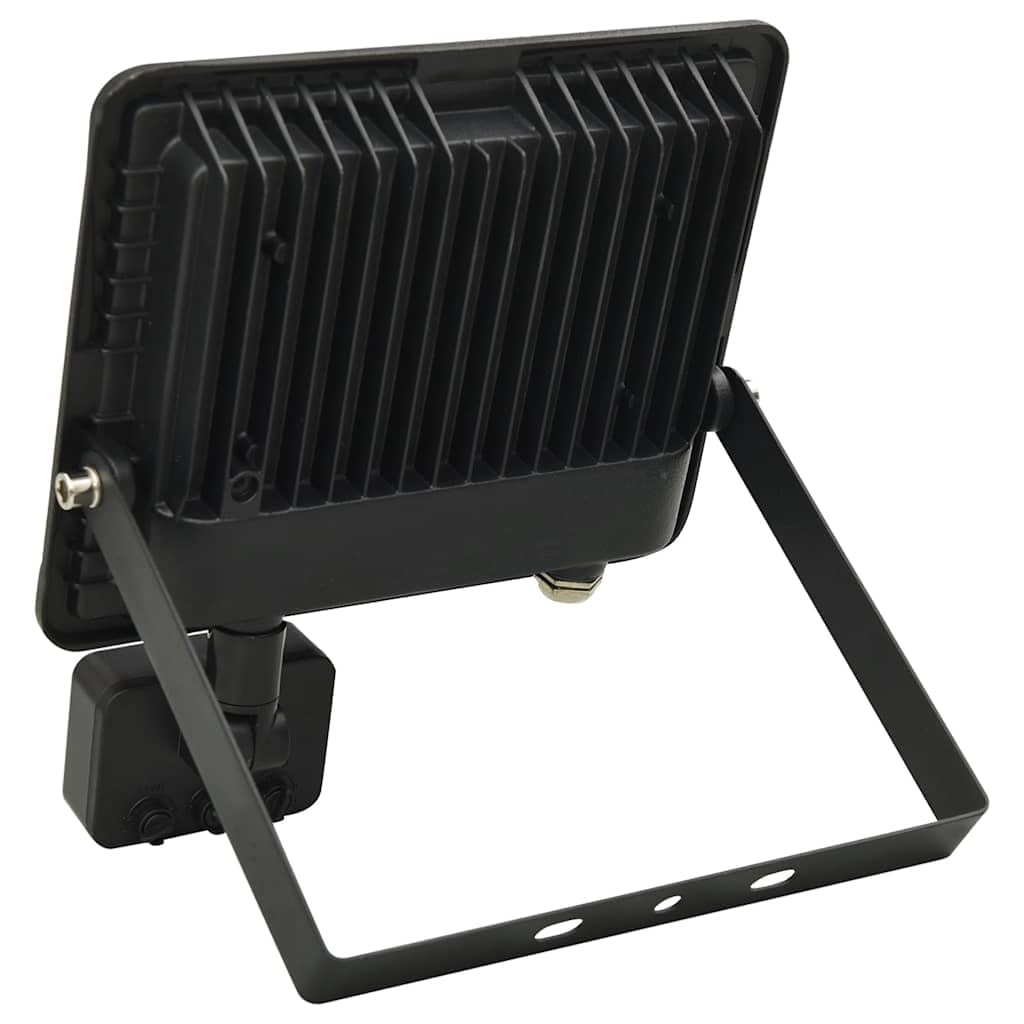 Reflektor LED z czujnikiem ruchu, 50 W, reflektor zewnętrzny, zimna biel, 6000 K, ochrona IP, aluminiowa obudowa do ogrodu, na podwórko, wjazd, fasadę