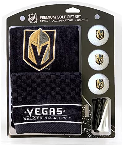 NHL Vegas Golden Knights Golf Gift Set with Towel, Team Color, One Size